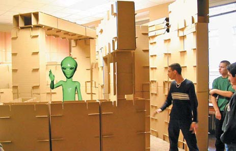 „Humanoider“ in archipapp; Foto und Graphik: © team_em (ertl+henzl)